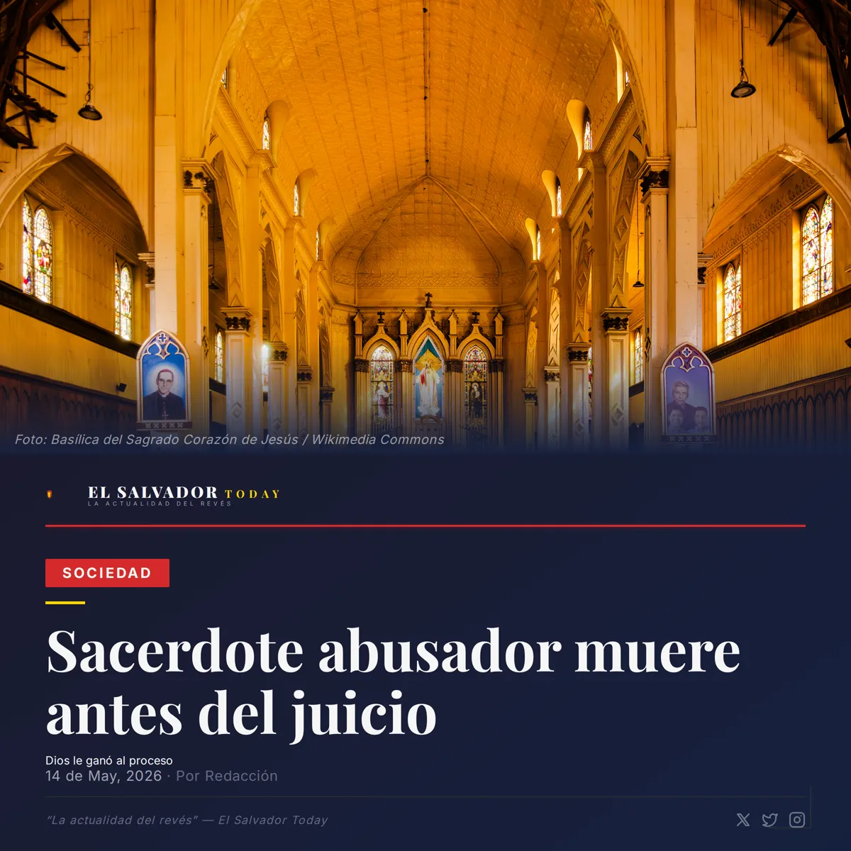Sacerdote abusador muere antes del juicio: la just