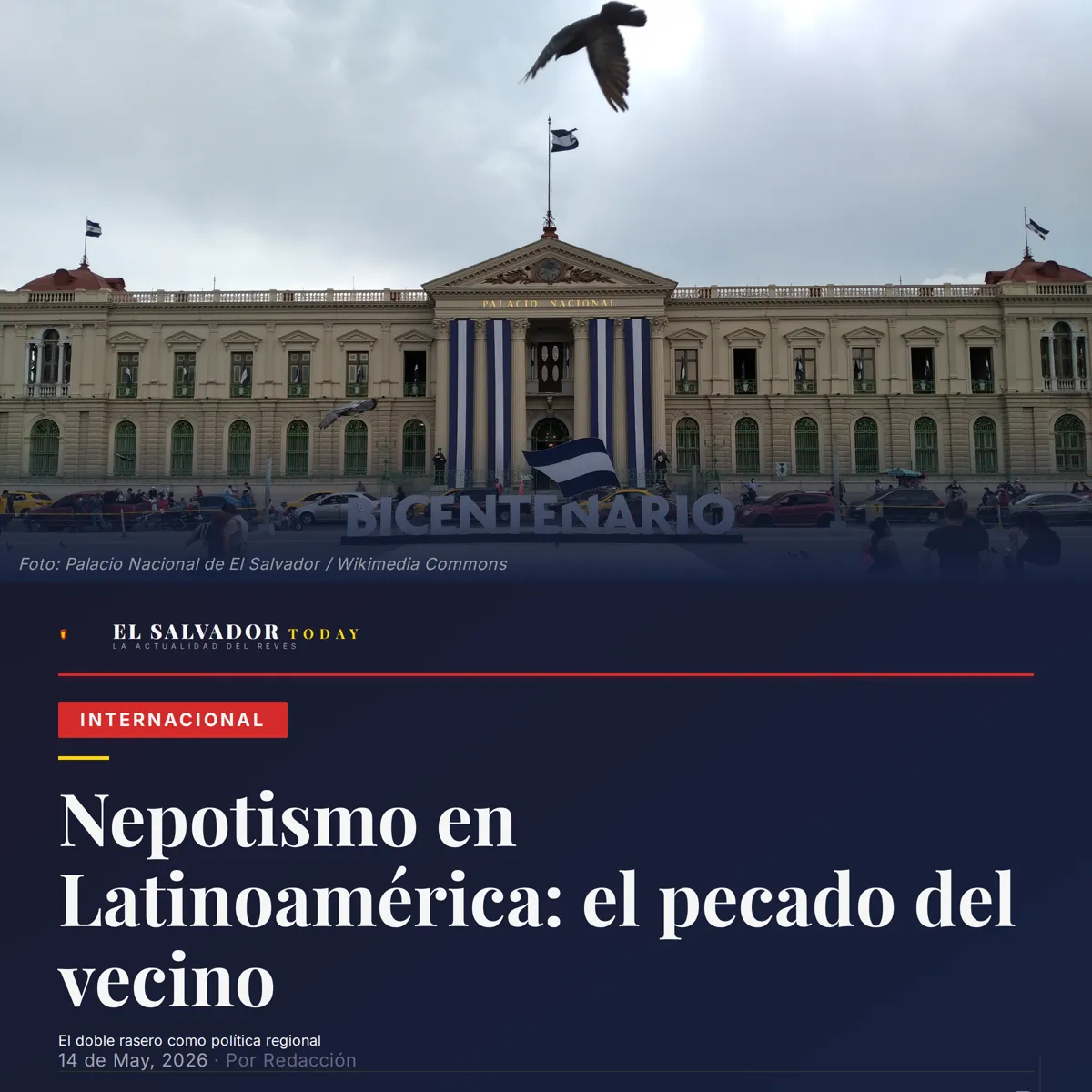 Nepotismo en Latinoamérica: el pecado es cuando lo