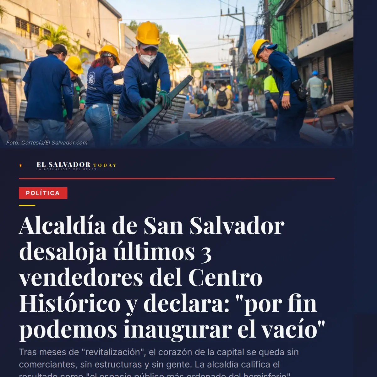 Alcaldía desaloja últimos 3 vendedores del Centro 