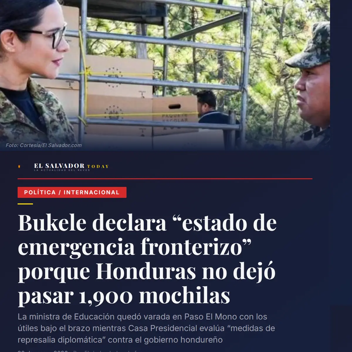 Bukele declara 