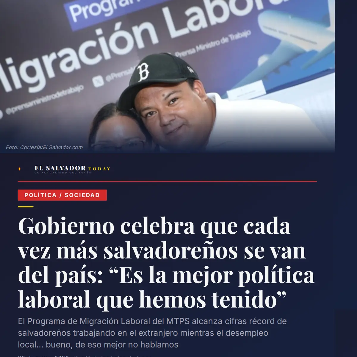 Gobierno celebra que cada vez más salvadoreños se 