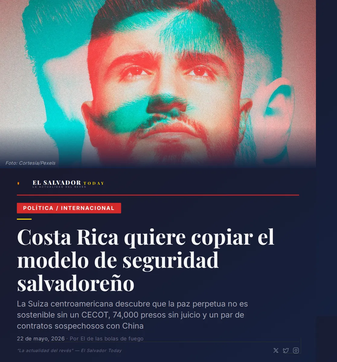 Costa Rica quiere copiar el modelo de seguridad salvadoreño