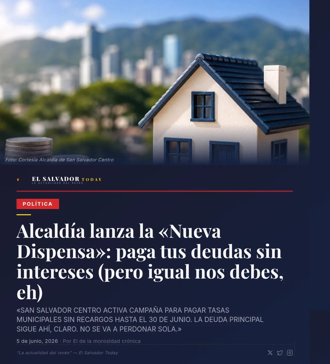Alcaldía San Salvador Centro Nueva Dispensa