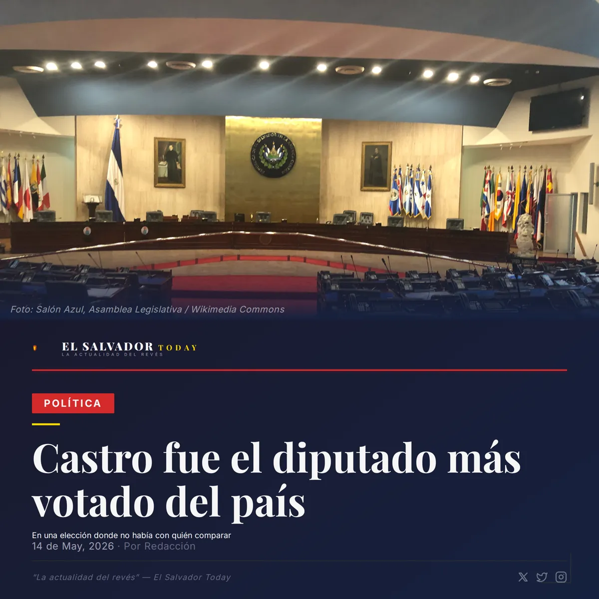 Castro fue el diputado más votado del país