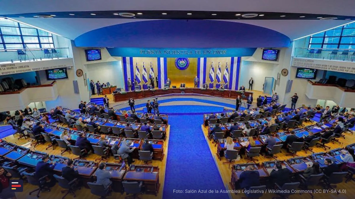 Salón Azul de la Asamblea Legislativa durante el informe de labores